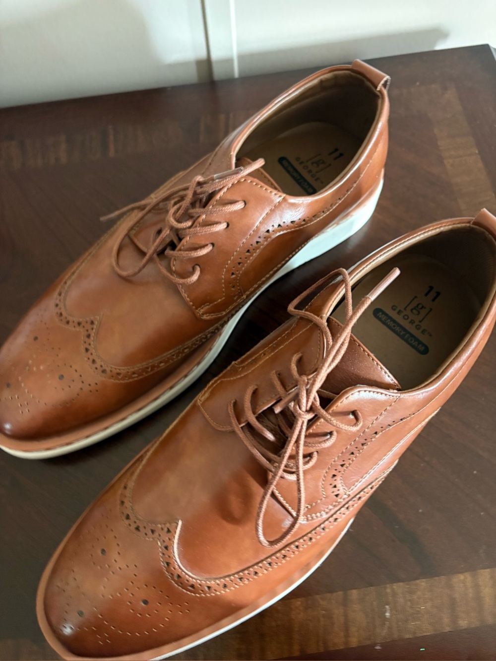 George Men’s Dress Shoes Tan Size 11
